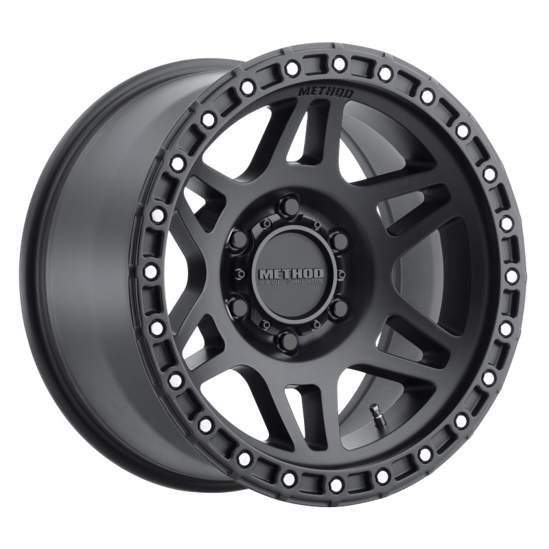 Method Wheels MR31279060512N Method MR312 17x9 -12mm Offset 6x5.5 106.25mm CB Matte Black Wheel