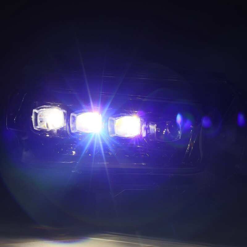 AlphaRex 880758 10-13 Toyota 4Runner NOVA LED Proj Headlights Plank Style Alpha Black w/Seq Signal/DRL