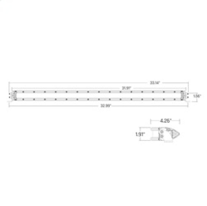 Rigid Industries 930414 SR-Series 30in SAE Driving Amber