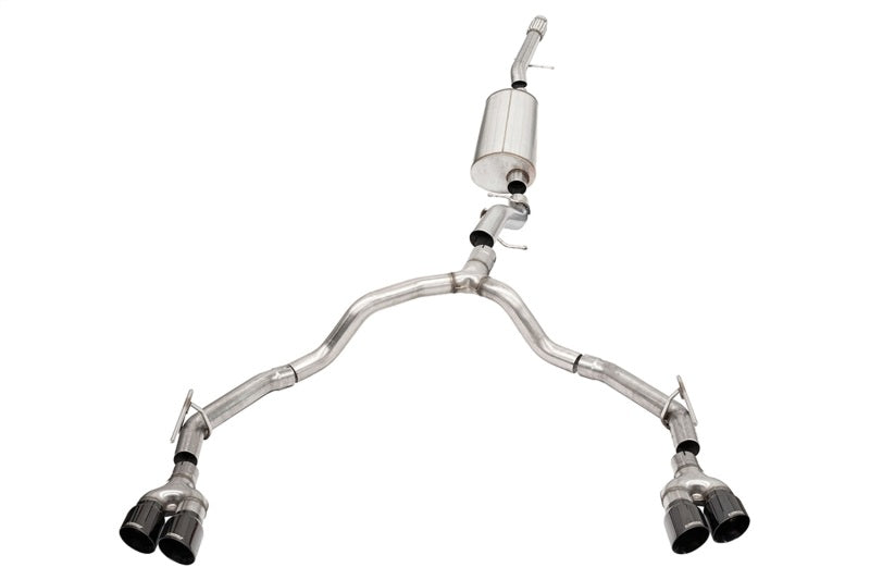 CORSA Performance 21130BLK Corsa 2021-2025 Suburban / Yukon XL 6.2L 4WD Dual Rear 3in to 2.75in Sport Cat-Back DW 4in BLK Tips