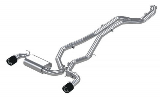 MBRP S43003CF 2020+ Toyota Supra 3.0L 3in Catback Dual Rear Carbon Fiber Tips - T304