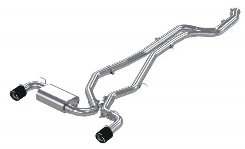 MBRP S43003CF 2020+ Toyota Supra 3.0L 3in Catback Dual Rear Carbon Fiber Tips - T304
