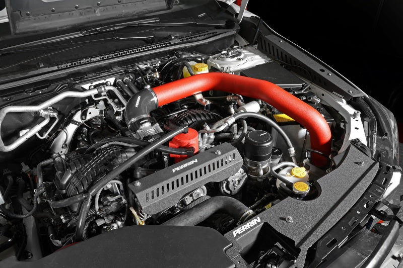Perrin Performance PSP-ITR-441BK/RD PERRIN 22-25 Subaru WRX Front Mount Intercooler Kit (Red Tubes & Black Core)
