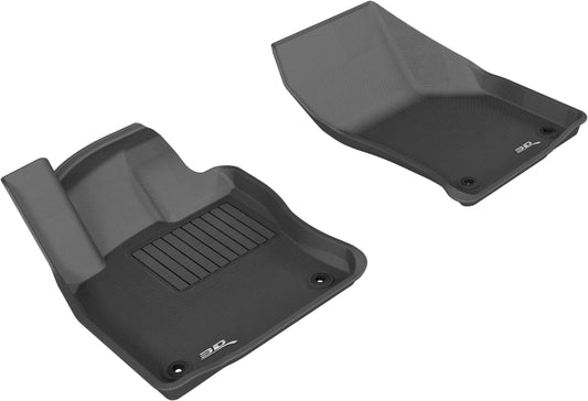3D MAXpider L1VW05011509 2015-2018 Volkswagen Golf Kagu 1st Row Floormat - Black