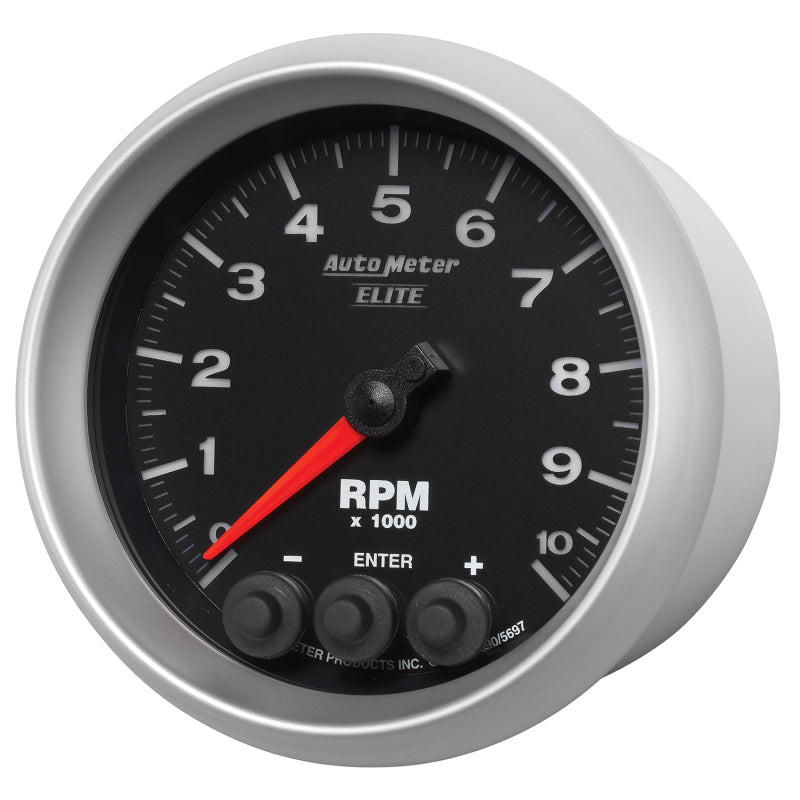 AutoMeter 5697 Autometer Street Progressive Shift Light 85.7mm Tachometer 0-10,000 RPM