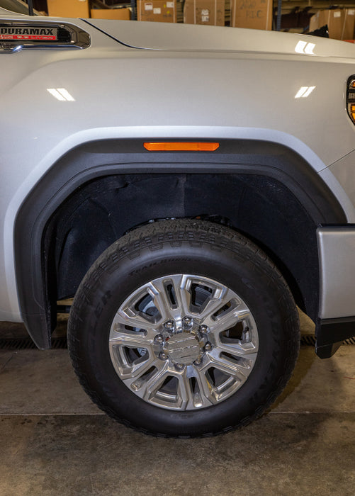 Wehrli WCF100393 2020+ GMC 2500/3500HD Fender Flare Marker Light Delete Kit w/o Logo - Fine Texture Black