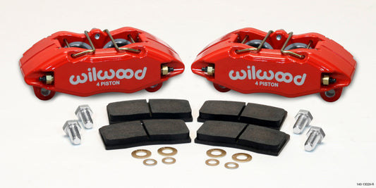 Wilwood 140-13029-R DPHA Front Caliper & Pad Kit Red Honda / Acura w/ 262mm OE Rotor