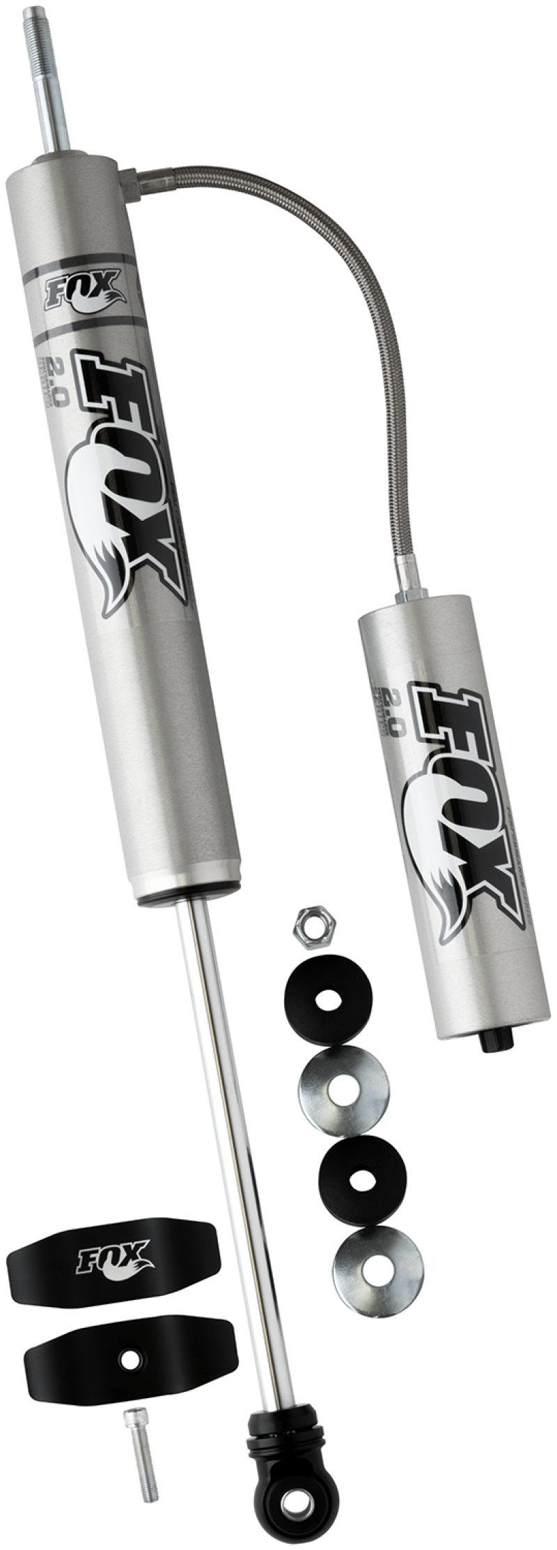FOX 985-24-057 Fox 2.0 Performance Series 10.1in. Smooth Body Remote Res. Shock w/Stem Mount / Std Travel - Black