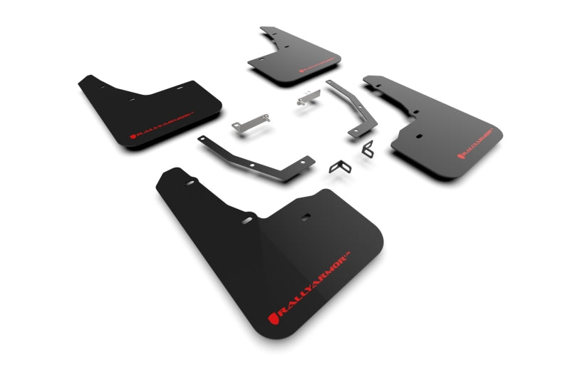 Rally Armor MF132-UR-BLK-RD 2025 Subaru Forester Black UR Mud Flap w/Red Logo