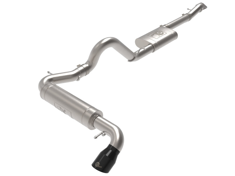 aFe 49-43136-B Apollo GT 3in 409 SS Cat-Back Exhaust 2021 Ford Bronco L4-2.3L (t)/V6-2.7L (tt) w/ Black Tip