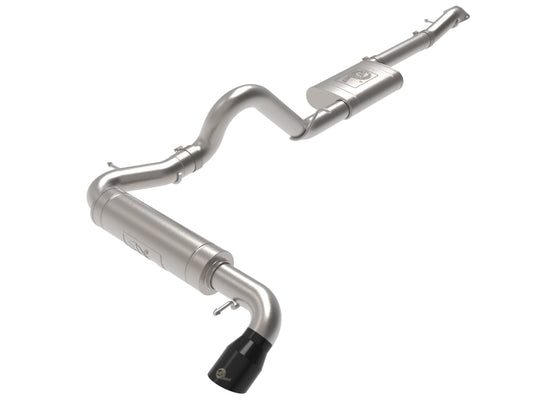 aFe 49-43136-B Apollo GT 3in 409 SS Cat-Back Exhaust 2021 Ford Bronco L4-2.3L (t)/V6-2.7L (tt) w/ Black Tip
