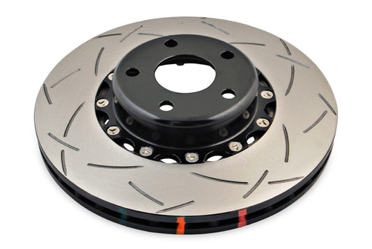 DBA DBA5010BLKS 02-10 WRX / 13+ FR-S / 13+ BRZ Premium Front Slotted 5000 Series 2 Piece Rotor w/ Black Hat
