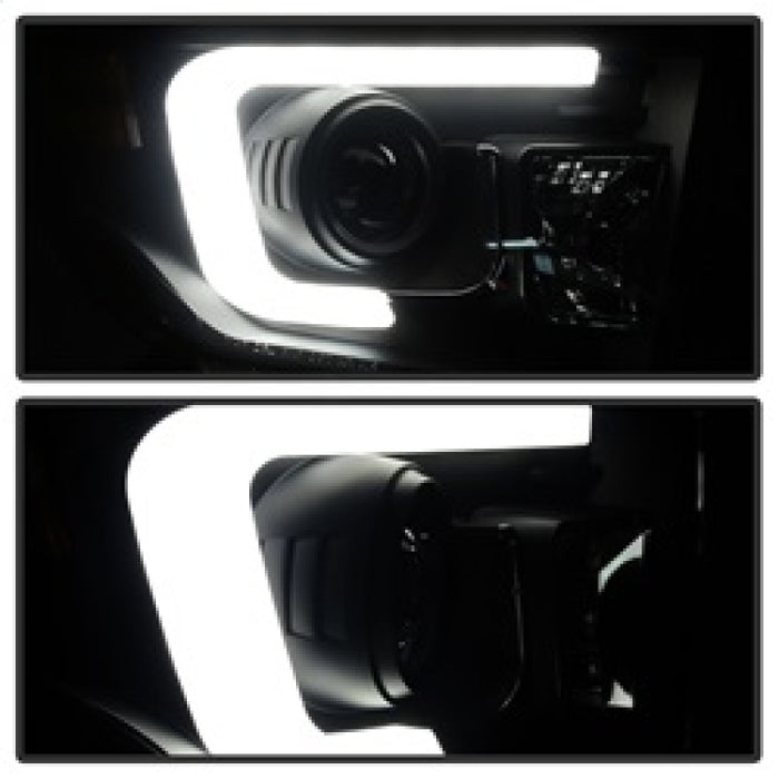 SPYDER 5080165 Spyder Toyota Tundra 2014-2016 Projector Headlights Light Bar DRL Black Smoke PRO-YD-TTU14-DRL-BSM