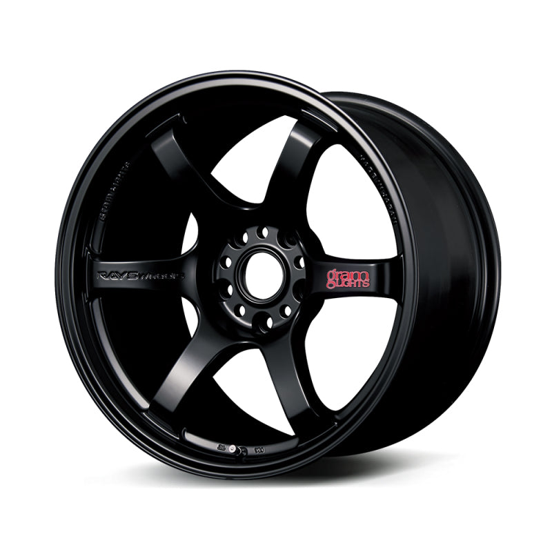 Gram Lights WGIV37EH 57DR 18x8.5 +37 5-114.3 Semi Gloss Black Wheel