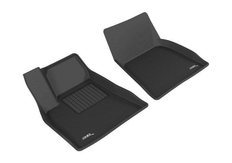 3D MAXpider L1TL00011509 2012-2014 Tesla Model S Kagu 1st Row Floormat - Black
