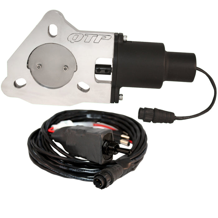 QTP QTEC25 2.5in Bolt-On QTEC Electric Cutout Valve - Single