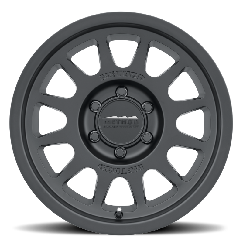 Method Wheels MR70378560500 Method MR703 17x8.5 0mm Offset 6x5.5 106.25mm CB Matte Black Wheel