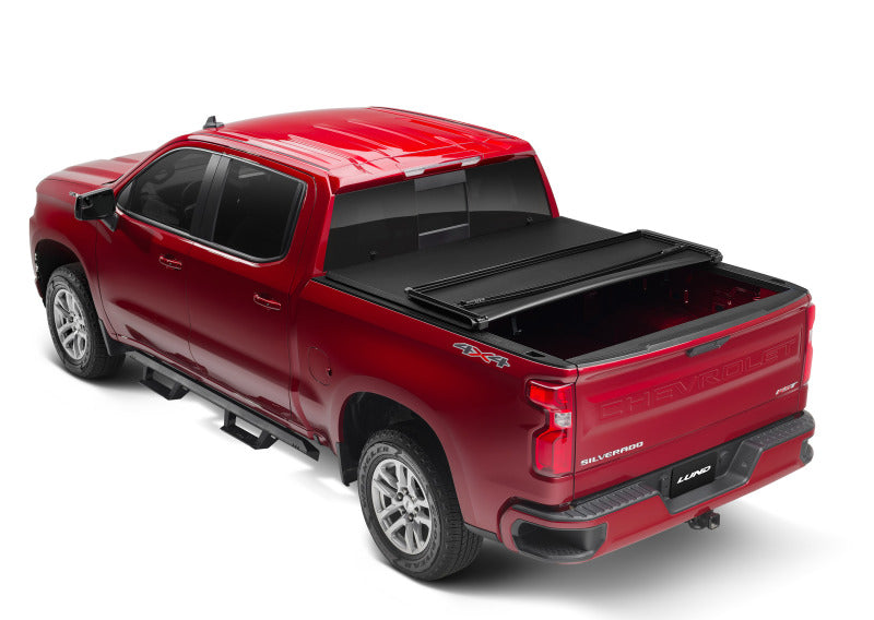 LUND 95053 Lund 99-07 Chevy Silverado 1500 (6.5ft. Bed) Genesis Tri-Fold Tonneau Cover - Black