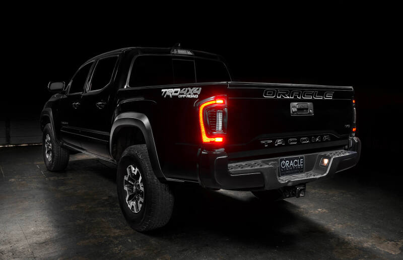 ORACLE Lighting 5911-504-T Oracle Lighting 16-23 Gen 3 Toyota Tacoma Black Series Flush Style LED Tail Lights