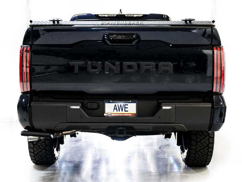 AWE Tuning 3015-32063 AWE 0FG Exhaust for 3rd Gen Toyota Tundra - Dual Chrome Silver Tips
