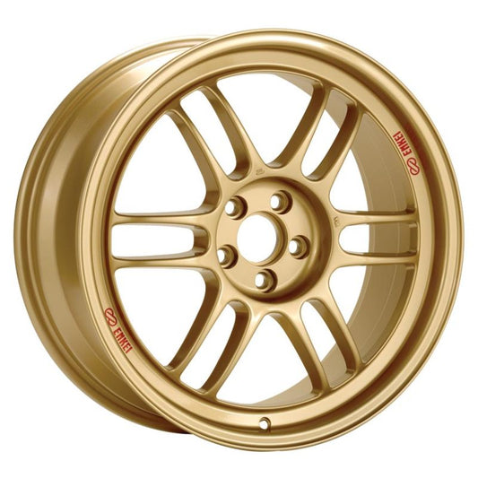 Enkei 3797808045GG RPF1 17x8 5x100 45mm Offset 73mm Bore Gold Wheel 02-10 WRX & 04 STI