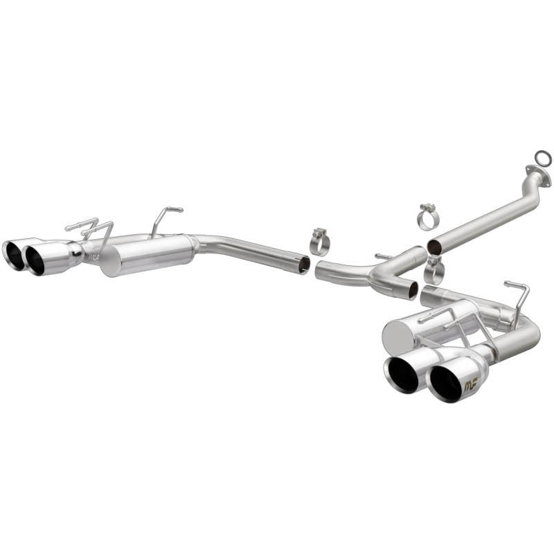 Magnaflow 19494 MagnaFlow 18-19 Toyota Camry XSE 2.5L (FWD) Street Series Cat-Back Exhaust w/4in Polished Quad Tips
