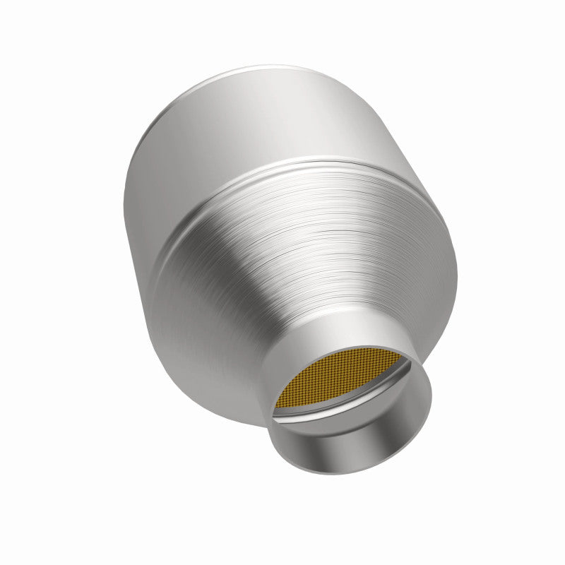 Magnaflow 51655 MagnaFlow Conv Univ 2.25in Inlet/Outlet Center/Center Round 3in Body L x 5in W x 8.75in Overall L