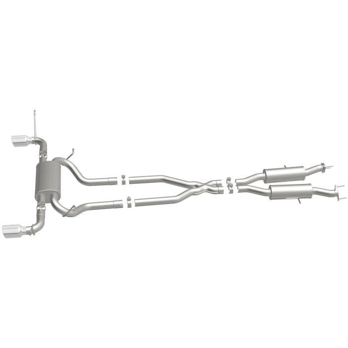 Magnaflow 19216 MagnaFlow Cat-Back SS 2.5in Dual Split Rear 4in Black Tip 11-16 Jeep Grand Cherokee 5.7L V8/3.6L V6