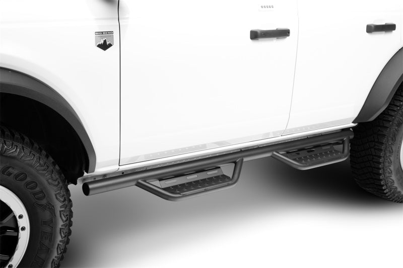 N-Fab 321417212 21-22 Ford Bronco 4 Door SRW RS Nerf Step - Full Length - 2in - Tex. Black