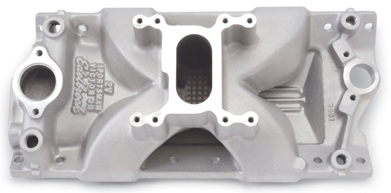 Edelbrock EDE2901 SBC Victor Jr. Sportsman Manifold - 2 Barrel
