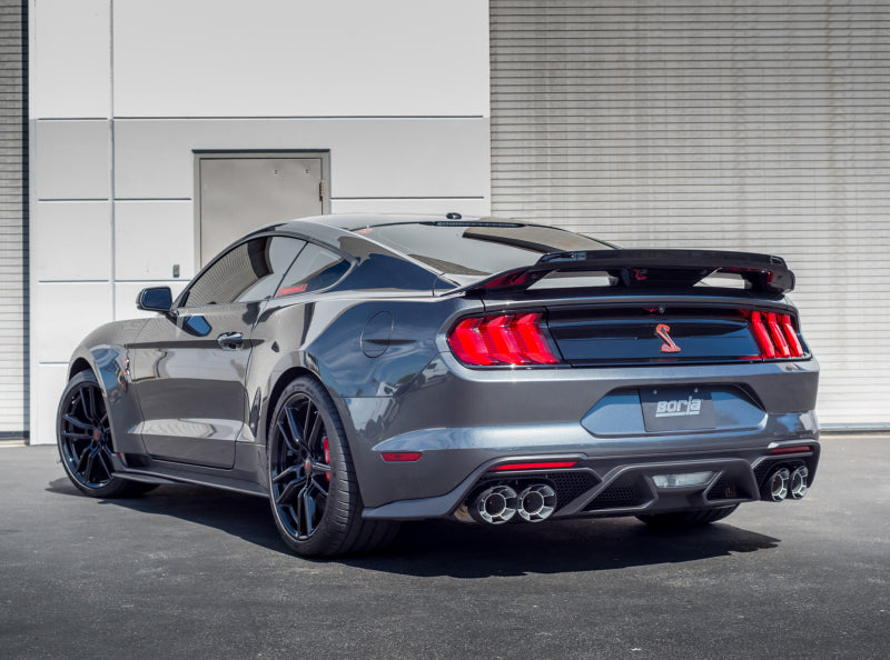 Borla 140837CF 2020 Ford GT500 5.2L AT 3in ATAK CatBack Exhaust w/ Carbon Fiber Tips