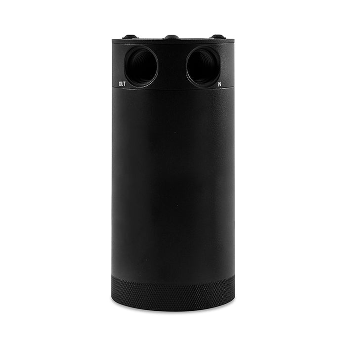 Mishimoto MMBCC-CBTWO-XLBK 2-Port Universal XL Baffled Catch Can - Black