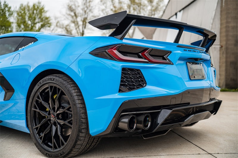 CORSA Performance 21100CFBLK Corsa 20-25 Chevrolet Corvette C8 RWD 3in Valved Cat-Back w/AFM w/4.5in Carbon Fiber Black PVD Tips