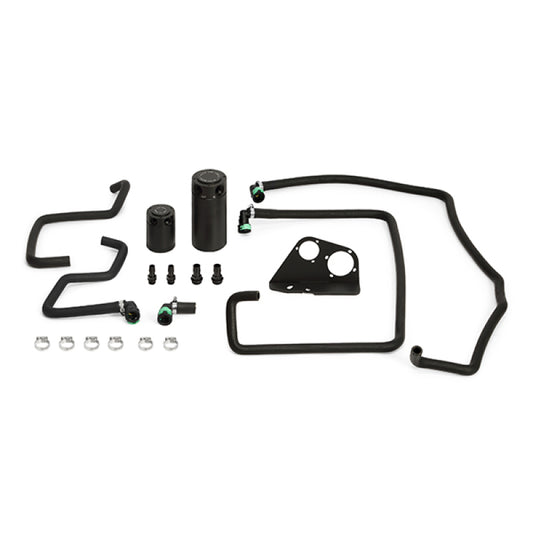 Mishimoto MMBCC-F35T-15SBE 15-16 Ford F-150 EcoBoost 3.5L Baffled Oil Catch Can Kit - Black