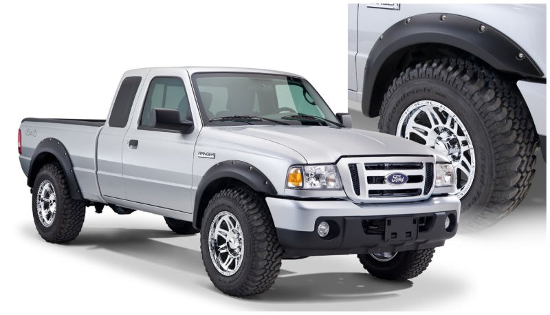 Bushwacker 21915-02 93-11 Ford Ranger Styleside Pocket Style Flares 4pc 72.0/84.0in Bed - Black