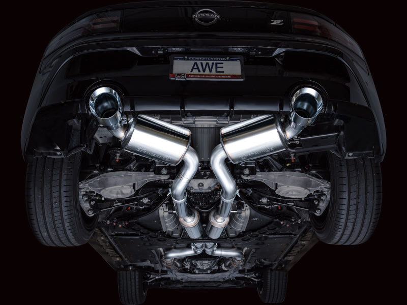 AWE Tuning 3015-32400 AWE 2023 Nissan Z RZ34 RWD Touring Edition Catback Exhaust System w/ Chrome Silver Tips
