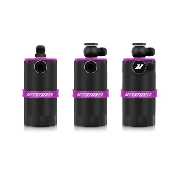 Mishimoto MMBCC-UNI-PR Universal Baffled Oil Catch Can - Purple