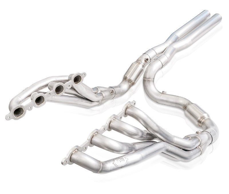Stainless Works CT19HCAT 2019+ Chevrolet Silverado 5.3/6.2 Catted Headers 1-7/8in Primaries 3in Leads X-Pipe