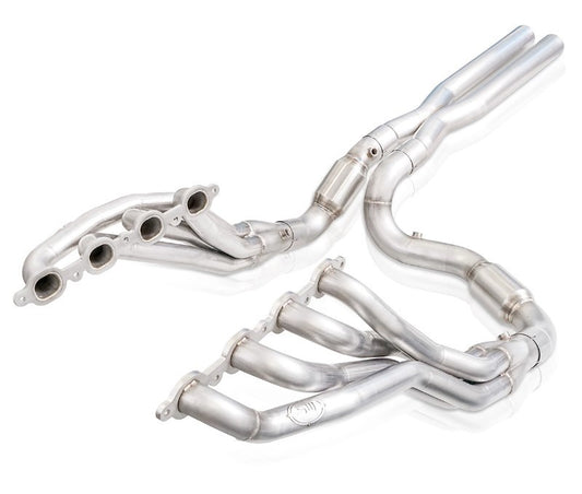 Stainless Works CT19HCAT 2019+ Chevrolet Silverado 5.3/6.2 Catted Headers 1-7/8in Primaries 3in Leads X-Pipe