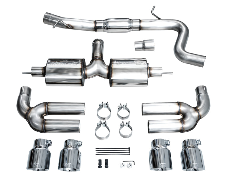 AWE Tuning 3015-42897 AWE 22-24 Audi 8Y S3 Touring Edition Exhaust - Chrome Silver Tips