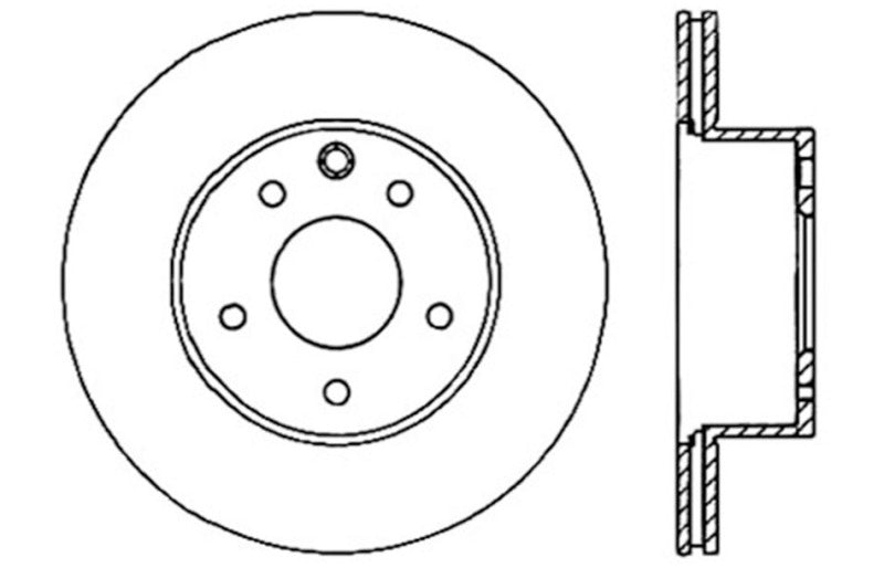 Stoptech 127.42088L StopTech 06-07 350Z / 05-07 G35 / 06-07 G35X SportStop Slotted & Drilled Rear Left Rotor