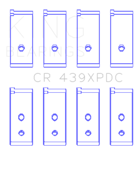 King Engine Bearings CR439XPDC King Honda B18A1/B18B1 pMaxKote Performance Rod Bearing Set