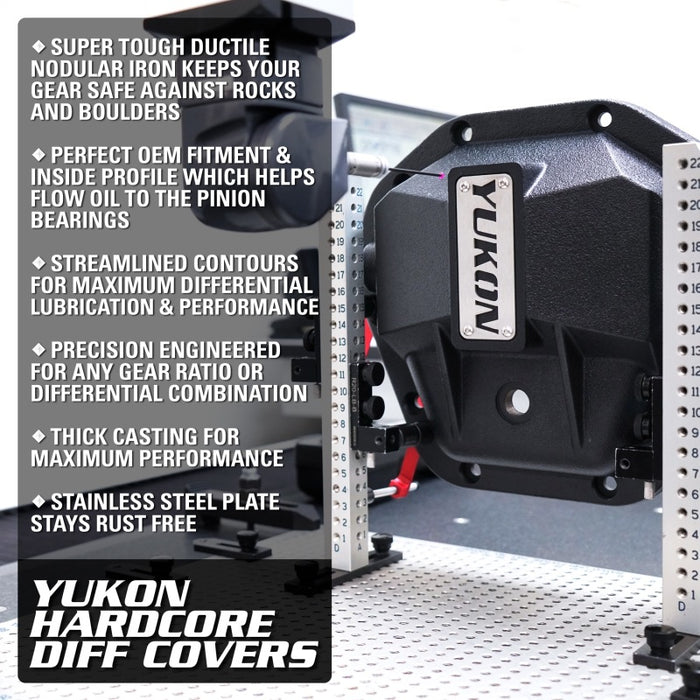 Yukon Gear & Axle YHCC-GM8.5-S Yukon Gear Hardcore Diff Cover for 8.5inch GM Rear w/ 5/16inch Cover Bolts