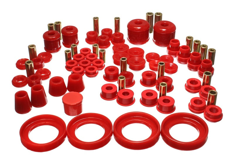 Energy Suspension 16.18113R 97-01 Honda Prelude (Type SH only) Red Hyper-Flex Master Bushing Set