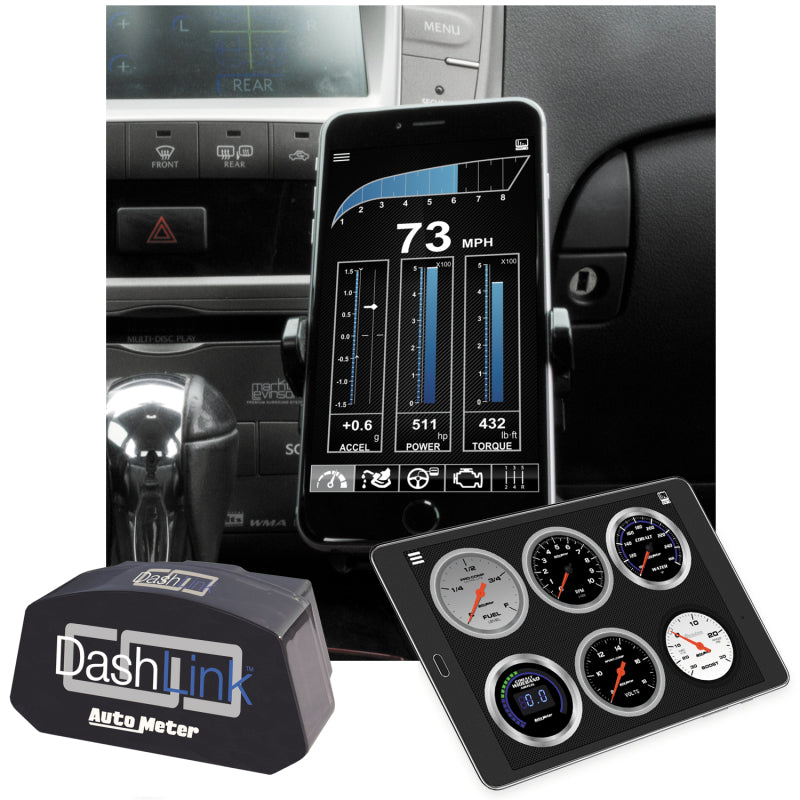 AutoMeter 6036 Autometer OBD-II Wireless Data Module Bluetooth DashLink for Apple IOS & Andriod Devices
