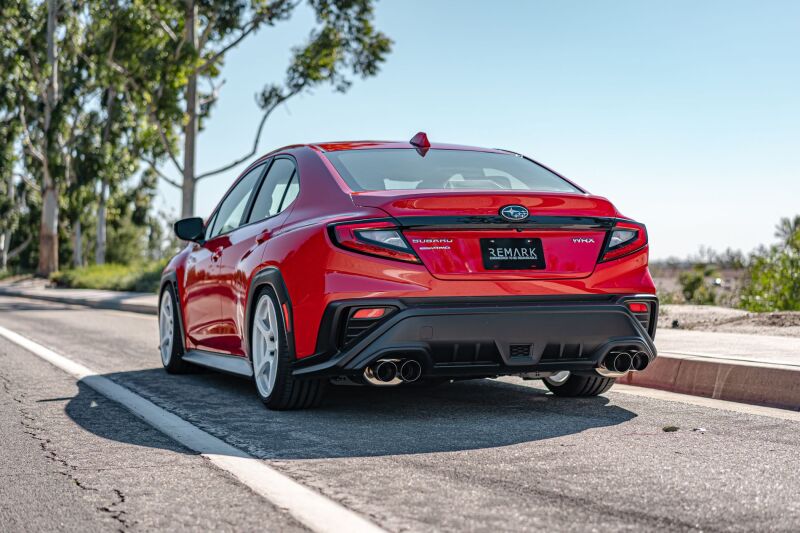 Remark RO-TTVB-DM 2022+ Subaru WRX VB Axle Back Exhaust w/Burnt Stainless Steel Dual Wall Tip