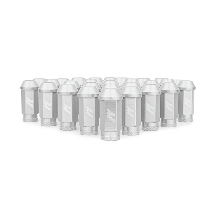 Mishimoto MMLG-15-27LSL Aluminum Locking Lug Nuts M12x1.5 27pc Set Silver