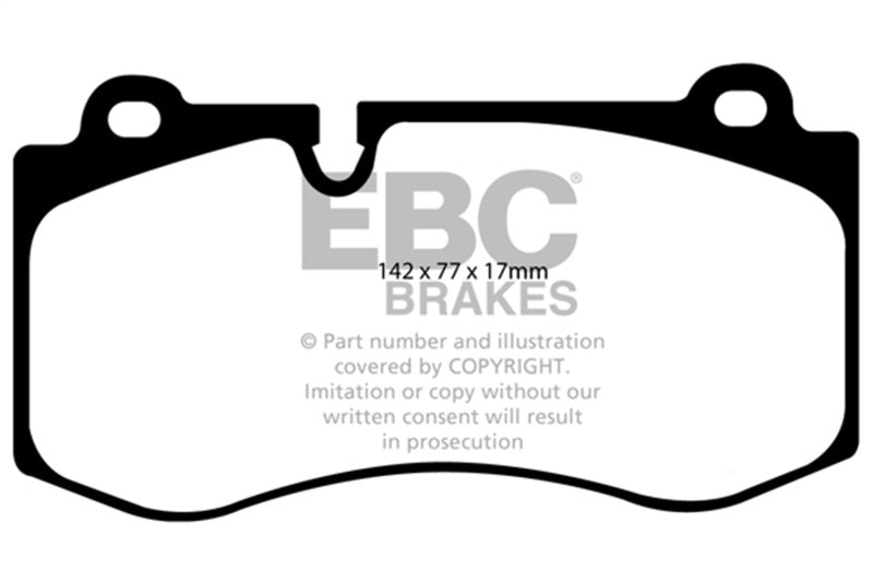EBC DP31943C 07-08 Mercedes-Benz CL550 5.5 Redstuff Front Brake Pads