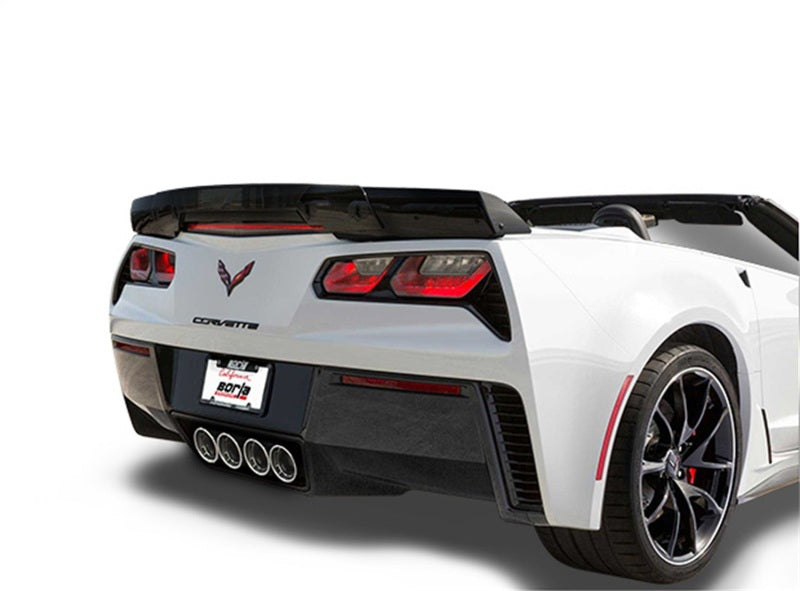 Borla 11905 15 Chevy Corvette C7 ZO6 6.2L w/o AFM w/ NPP ATAK Quad RD RL AC Tips Center Rear Exit Exh