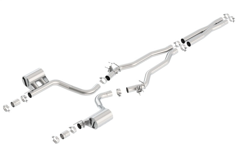 Borla 140667 2015 Dodge Charger Hellcat 6.2L V8 ATAK Catback Exhaust w/ Valves No Tips Factory Valance